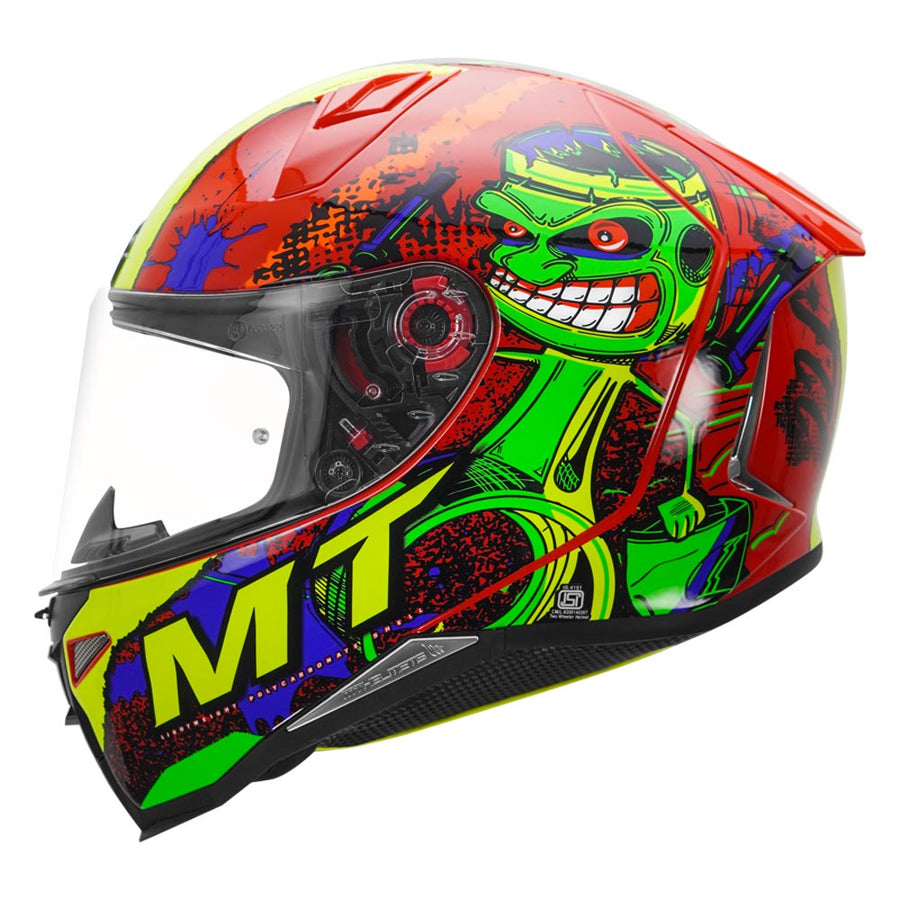 MT REVENGE 2 PISTON HELMET - Glossy red