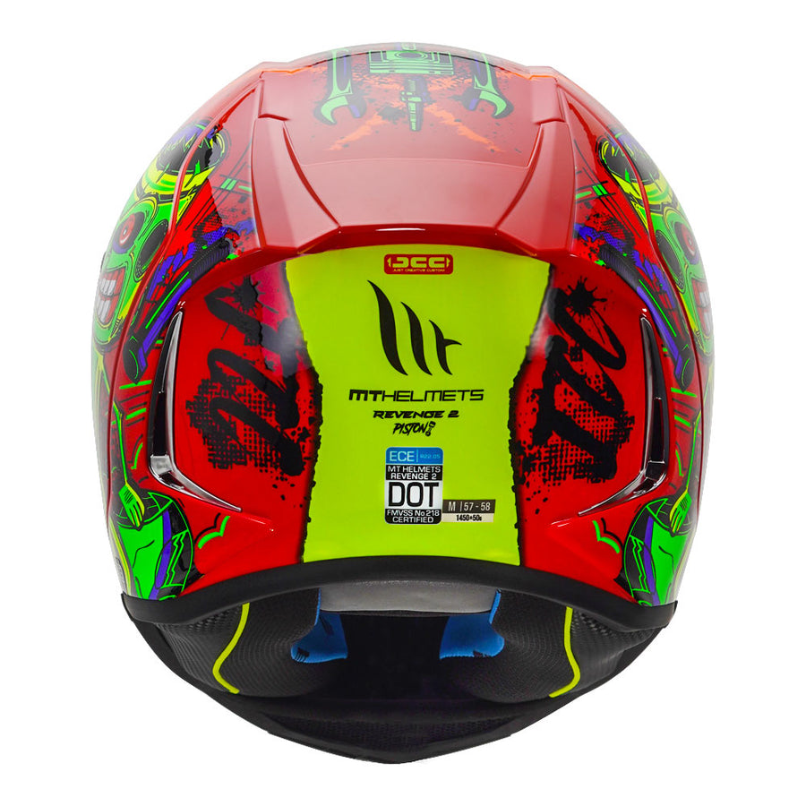 MT REVENGE 2 PISTON HELMET - Glossy red