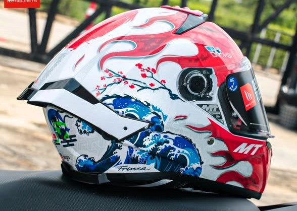 MT Thunder4 SV Yamanaka Japan Helmet - A5 Gloss White Red