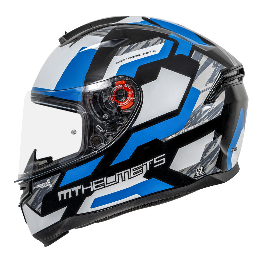 MT HUMMER SCRATCH HELMET Glossy Blue - Main Image