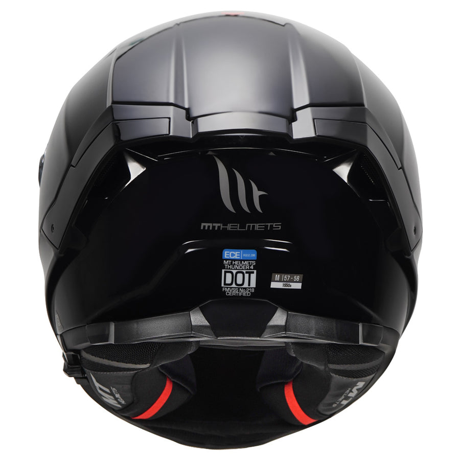 MT THUNDER4 SV A1 SOLID HELMET - Glossy Black