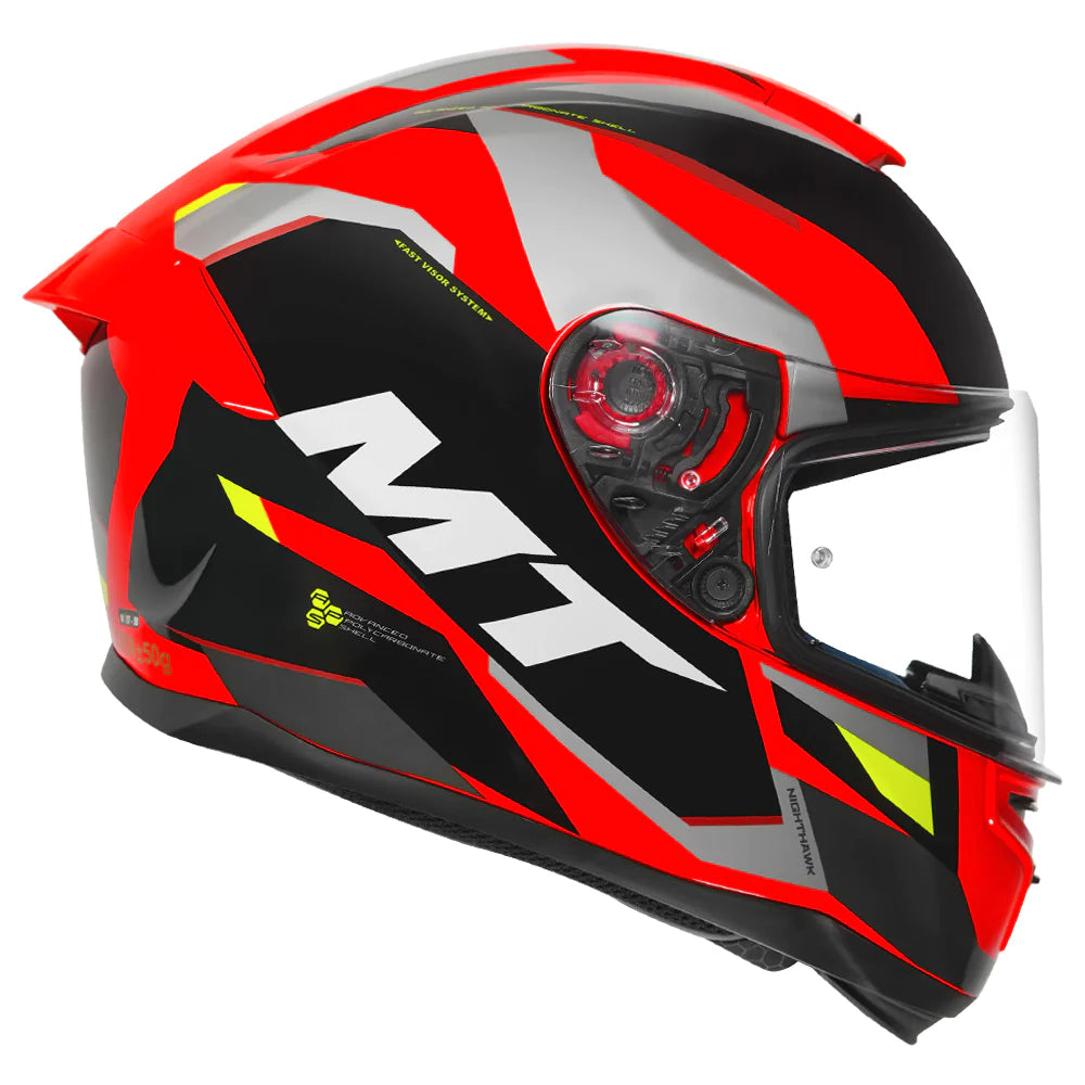 MT HUMMER NIGHTHAWK HELMET - Gloss Red