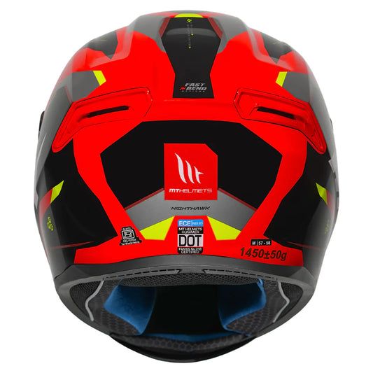 MT HUMMER NIGHTHAWK HELMET - Gloss Red