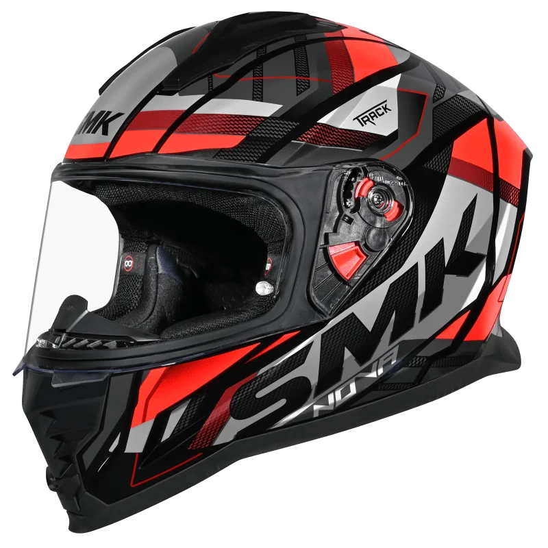 SMK Novo Track Helmet - GL 263 (Back Grey Red)