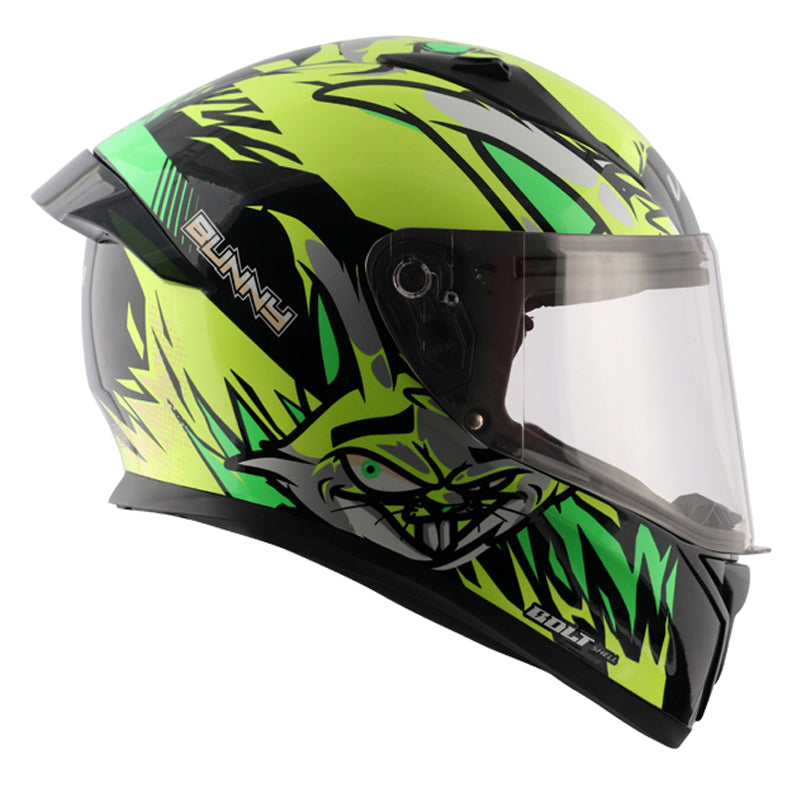 Vega Bolt Bunny Helmet - Black Neon Yellow