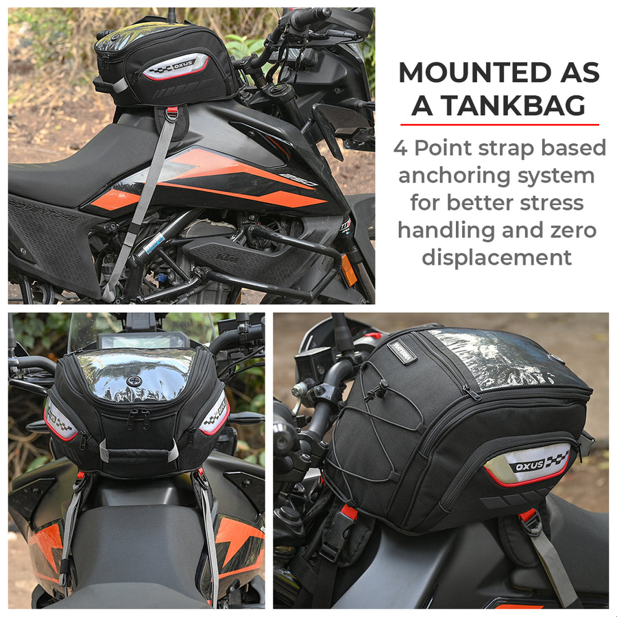 Viaterra Oxus Universal Motorcycle TankBag (Strap Based)