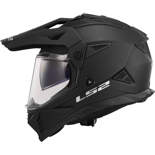 LS2 MX436 Pioneer 2 Solid Helmet - Matt Black