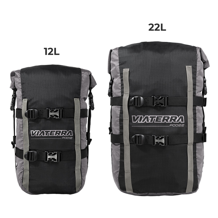 Viaterra Pod 100℅ WaterProof Motocycle TailBag 22L