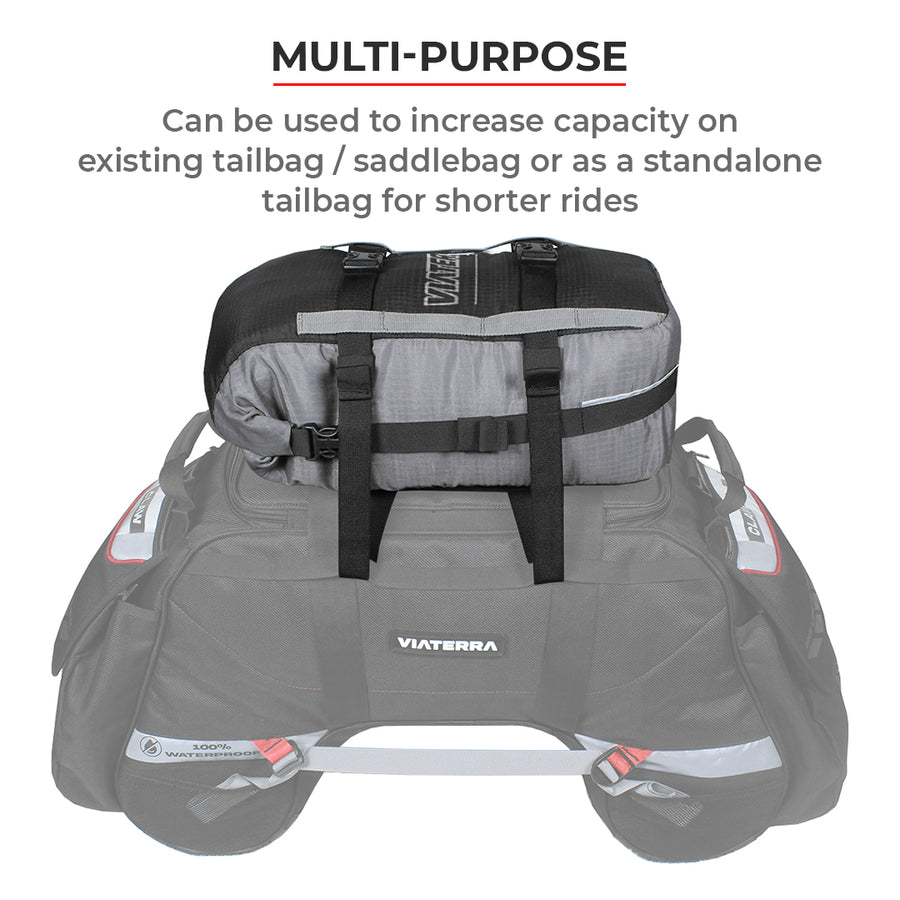 Viaterra Pod 100℅ WaterProof Motocycle TailBag 22L