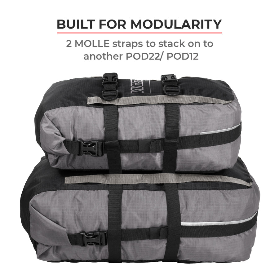 Viaterra Pod 100℅ WaterProof Motocycle TailBag 22L