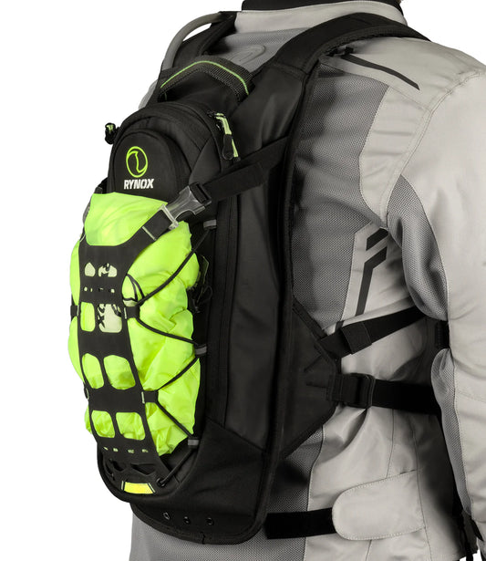 RYNOX Navigator Hydration Backpack - Black HiViz Green