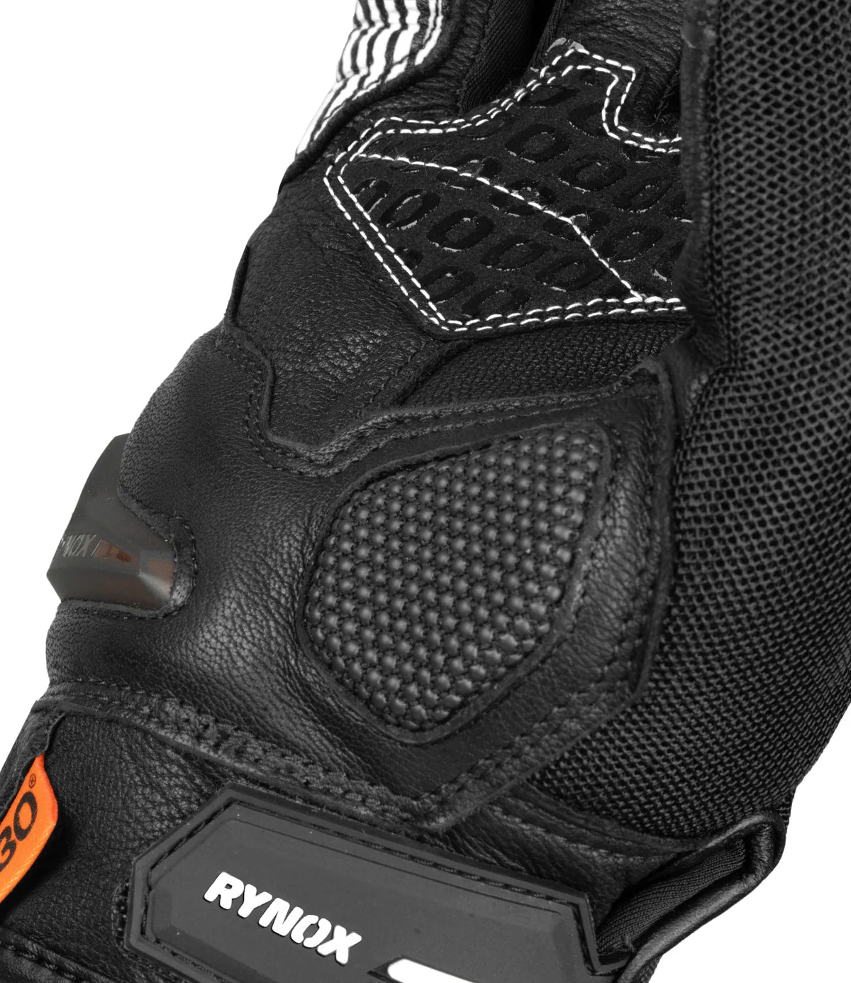 RYNOX Tornado Pro 4 Gloves - Black White (CARBON EDITION)