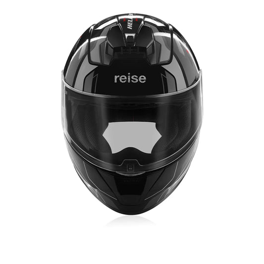 Reise Helden Motorcycle Riding Helmet - Grey Black