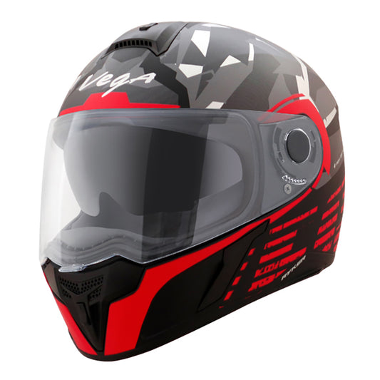 Vega Ryker DV Camo Helmet - Dull Black Red