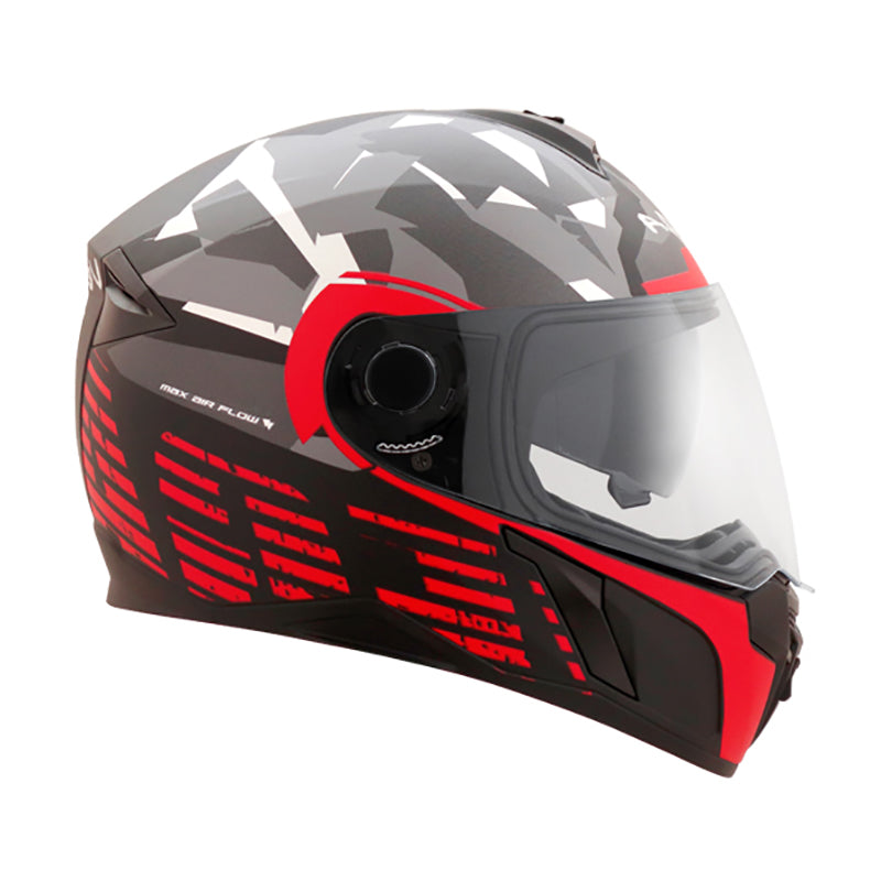 Vega Ryker DV Camo Helmet - Dull Black Red