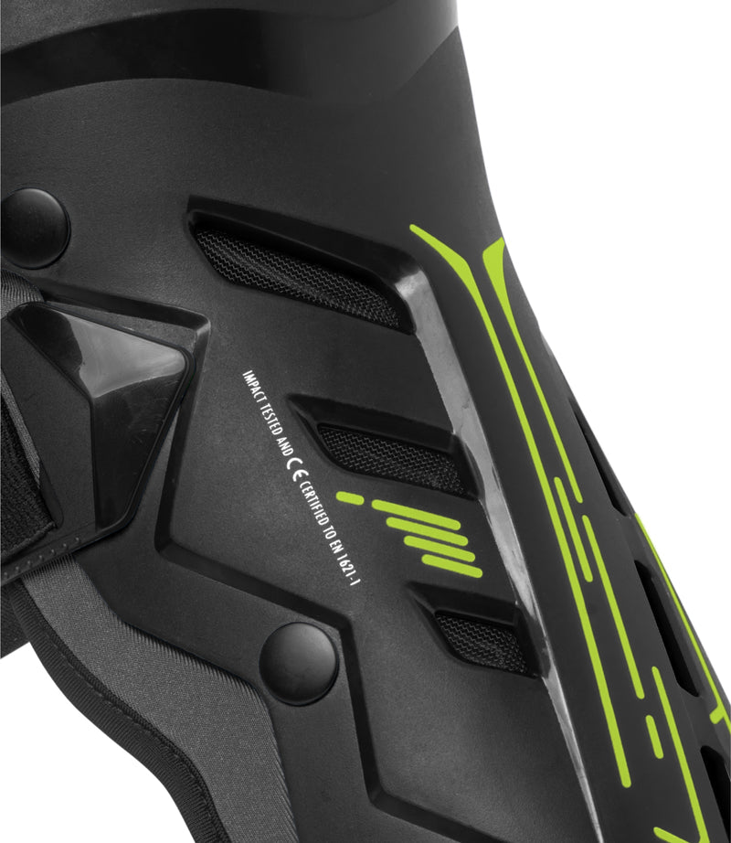RYNOX BASTION BIONIC KNEE GUARDS - HI VIZ GREEN