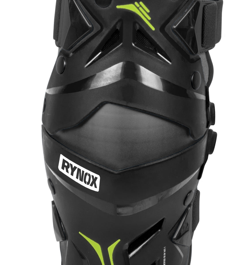 RYNOX BASTION BIONIC KNEE GUARDS - HI VIZ GREEN