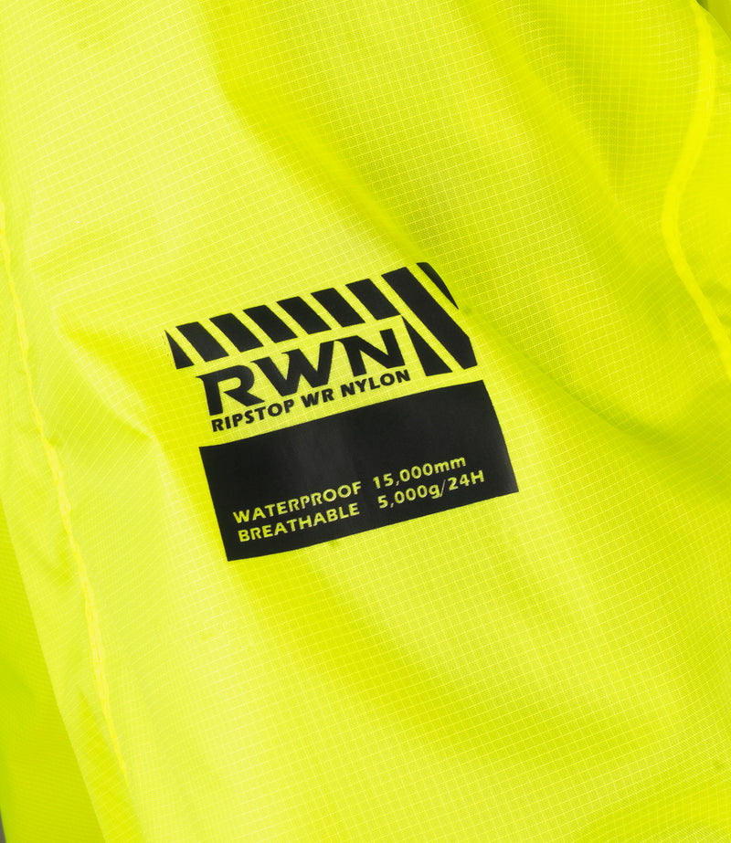 RYNOX H2GO PRO 3 RAIN JACKET - Hi-Viz Green