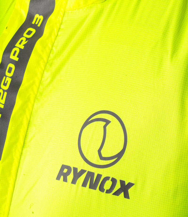RYNOX H2GO PRO 3 RAIN JACKET - Hi-Viz Green