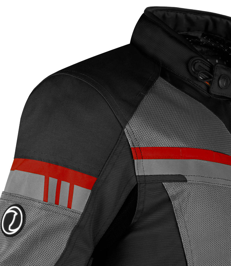 RYNOX STEALTH AIR PRO JACKET - Black Red