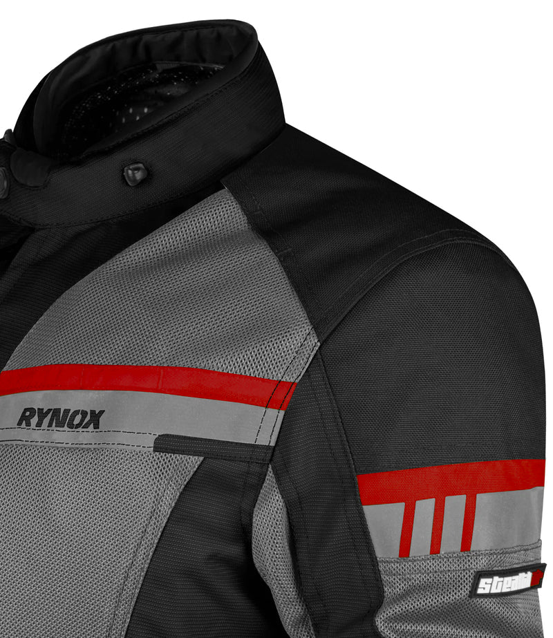 RYNOX STEALTH AIR PRO JACKET - Black Red