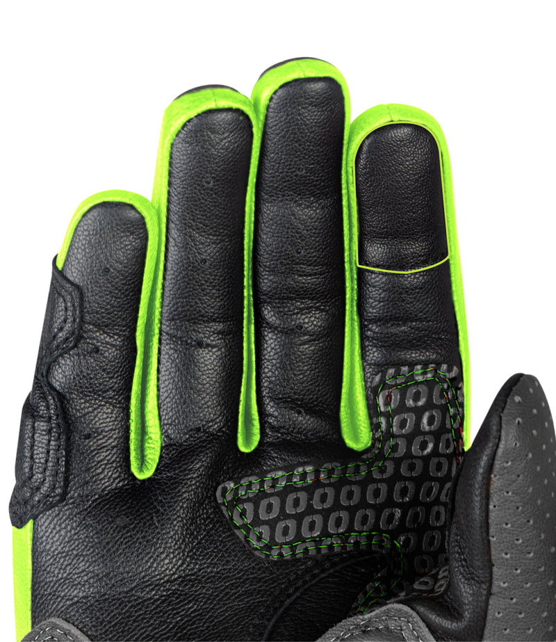 RYNOX STORM EVO 2 GLOVES - Hi-Viz Green Black