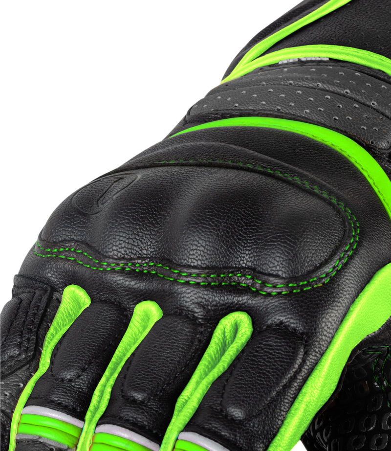 RYNOX STORM EVO 2 GLOVES - Hi-Viz Green Black