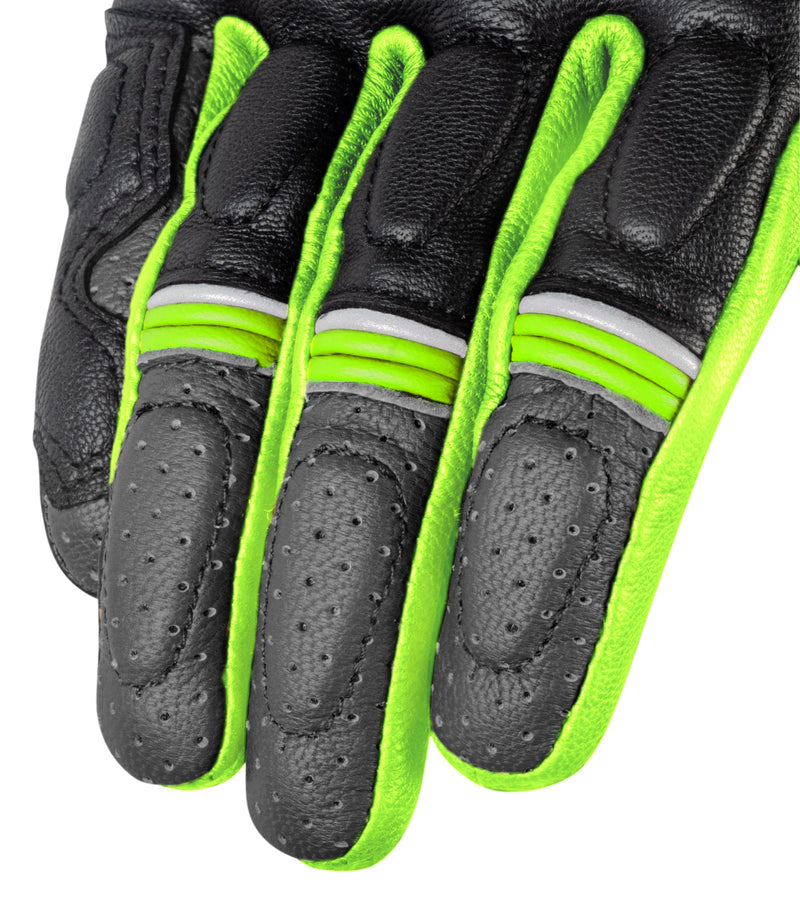 RYNOX STORM EVO 2 GLOVES - Hi-Viz Green Black