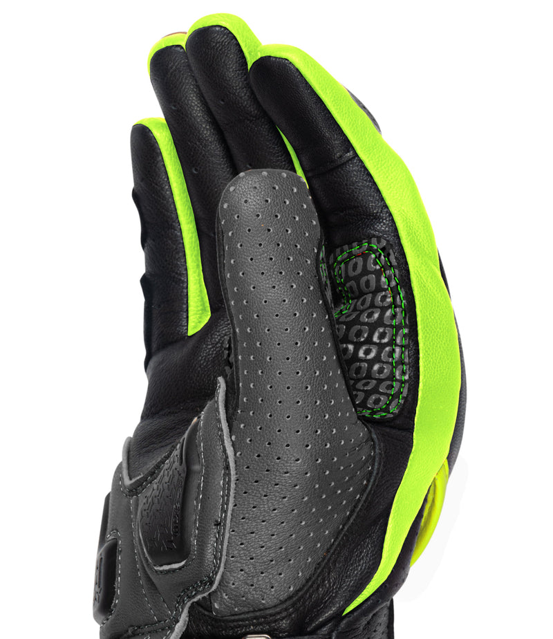 RYNOX STORM EVO 2 GLOVES - Hi-Viz Green Black
