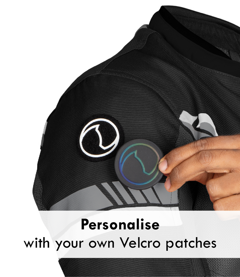 RYNOX AIR GT 4 JACKET - Black White