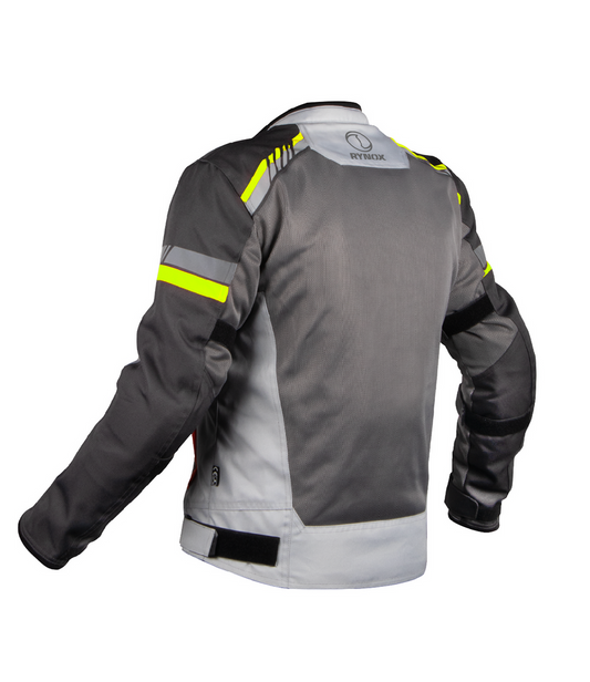 RYNOX AIR GT 4 JACKET - Grey Hi-Viz Green
