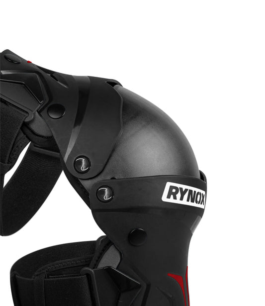 RYNOX BASTION BIONIC KNEE GUARDS - BLACK RED