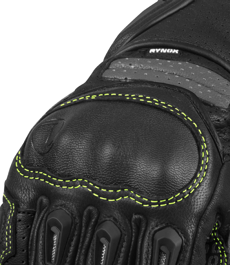 RYNOX STORM EVO 3 GLOVES - Hi-Viz Green Black