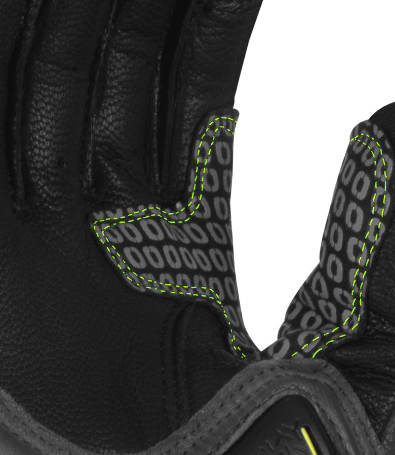 RYNOX STORM EVO 3 GLOVES - Hi-Viz Green Black