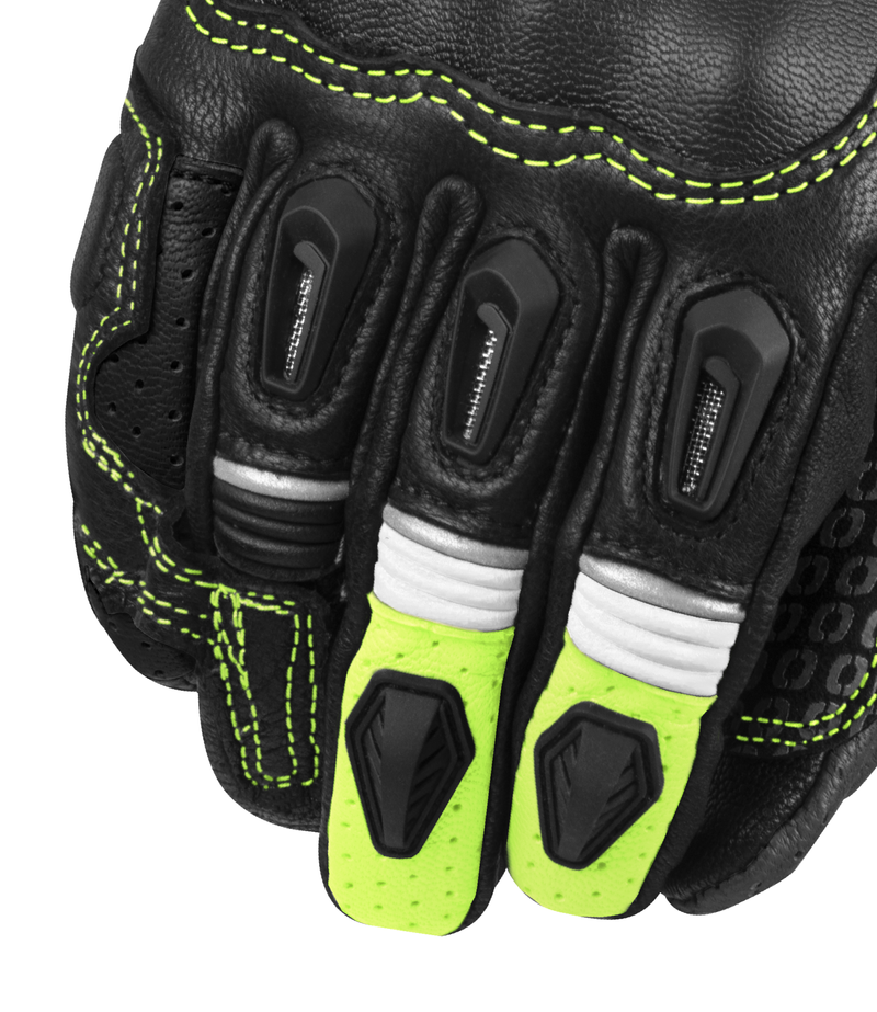 RYNOX STORM EVO 3 GLOVES - Hi-Viz Green Black