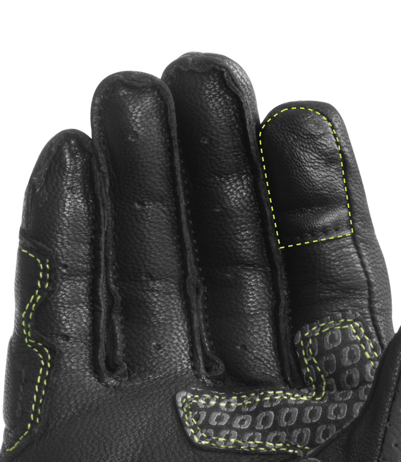 RYNOX STORM EVO 3 GLOVES - Hi-Viz Green Black