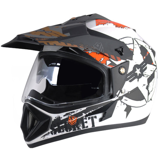Vega Off Road DV Secret Helmet - Dull White Black