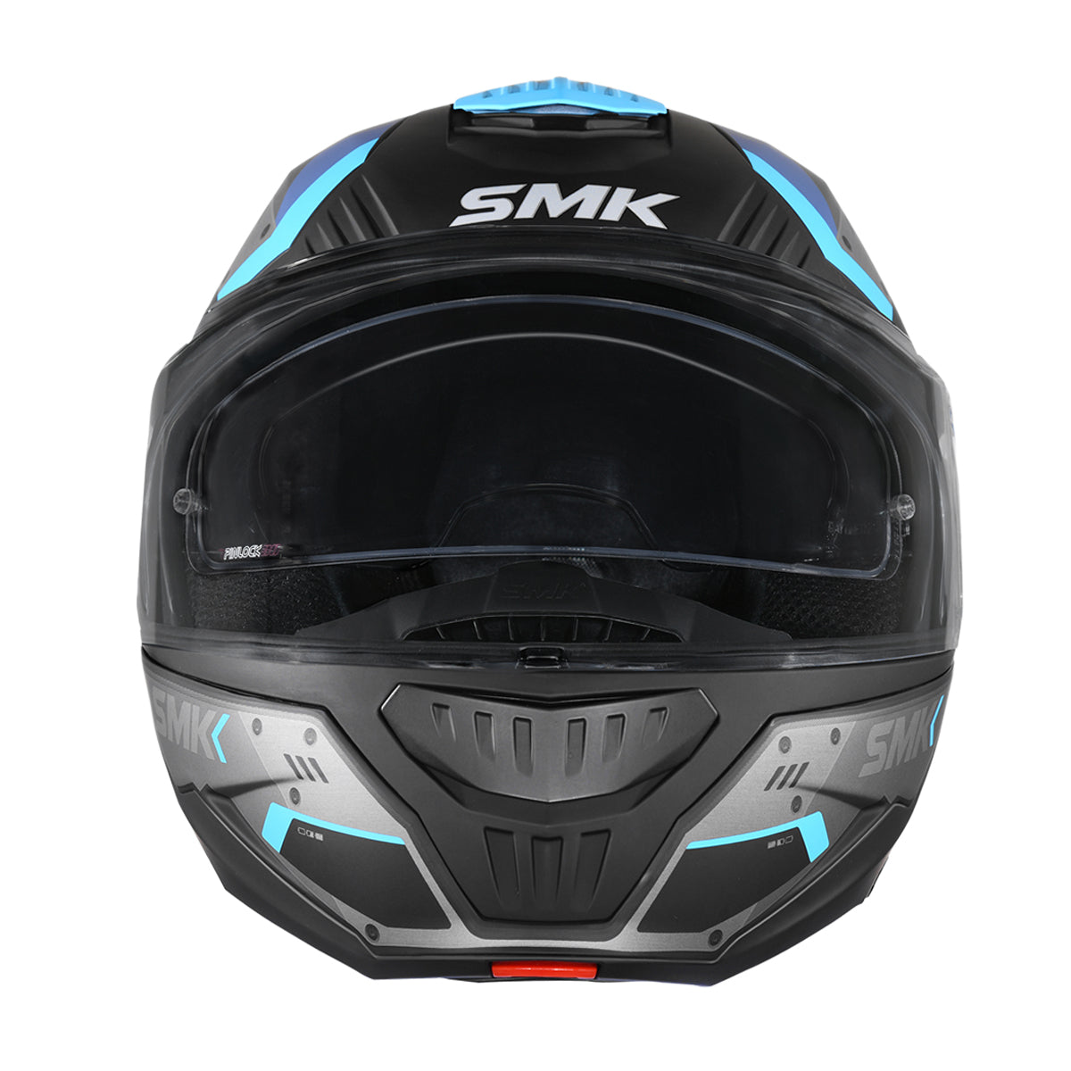 SMK GULLWING TEKKER HELMETS - GLOSS BLACK GREY BLUE