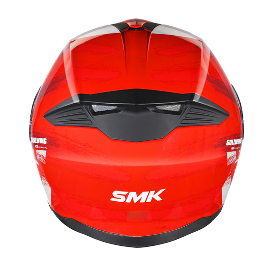 SMK GULLWING TOURLEADER HELMETS - GLOSS RED GREY RED
