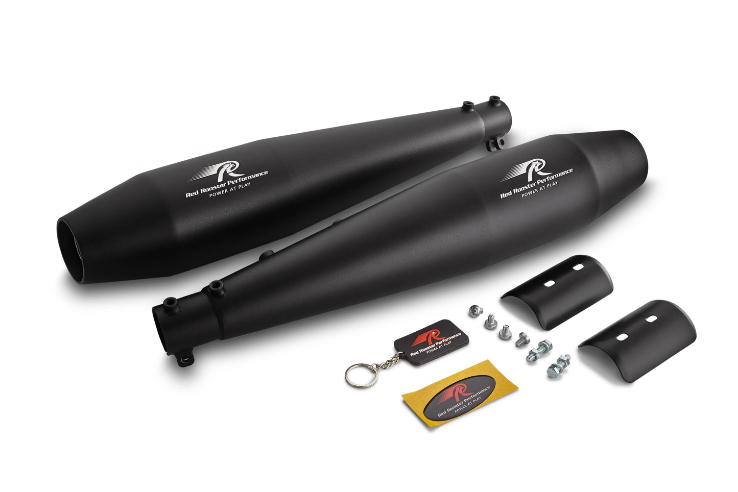 Red Rooster Stellar Exhaust (RE Interceptor 650/GT650) - Black Matte