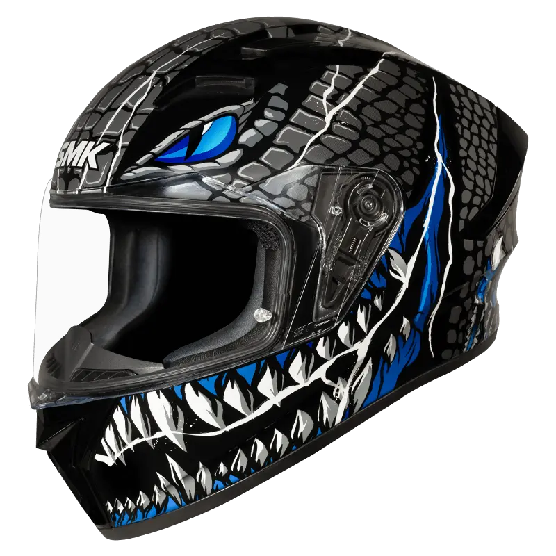 SMK Stellar Taotei Helmet - GL265 Black Grey Blue