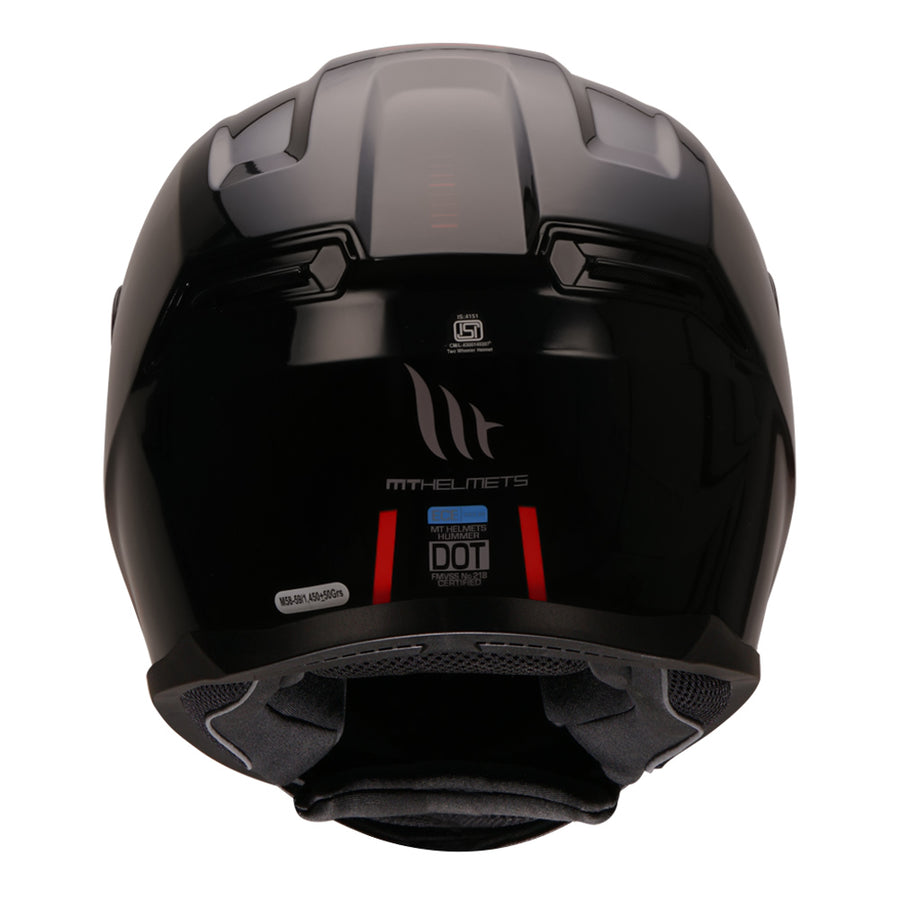 MT HUMMER SOLID HELMET - Glossy Black