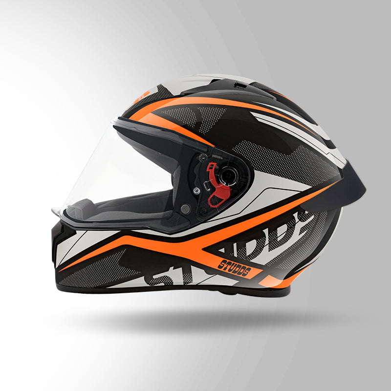 STUDDS THUNDER D4 HELMET - BLACK ORANGE