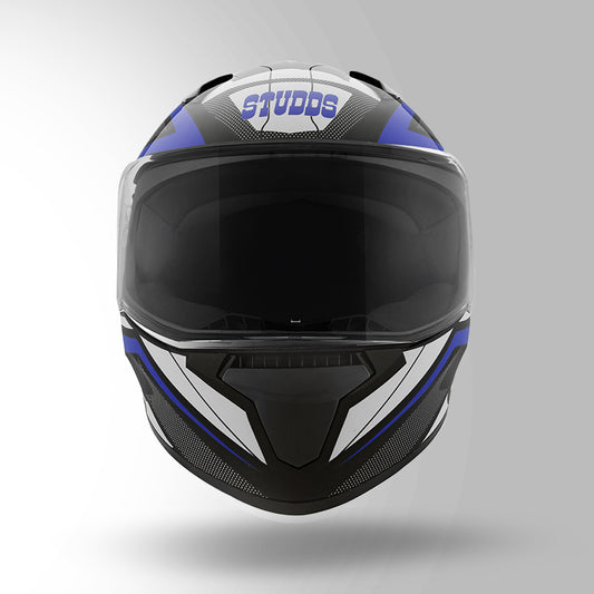 STUDDS THUNDER D4 HELMET - BLACK BLUE