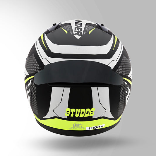 STUDDS THUNDER D4 HELMET - BLACK YELLOW