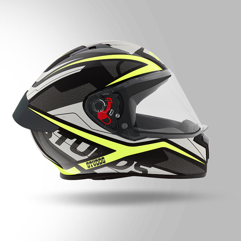 STUDDS THUNDER D4 HELMET - BLACK YELLOW