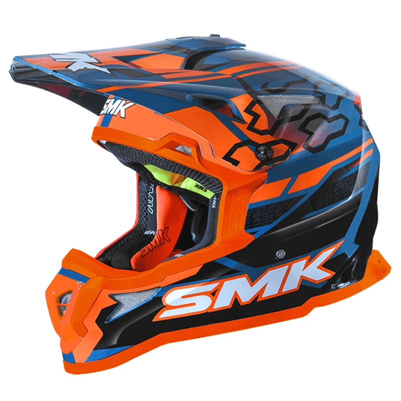 SMK Allterra Tribou Helmet - GL 527 Blue Black Orange