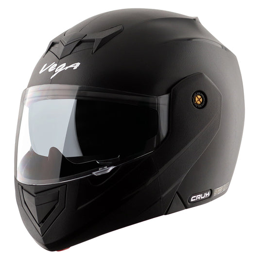 Vega Crux Dual Visor Helmet - Black