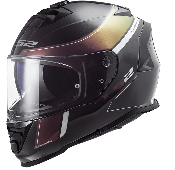 LS2 FF800 Storm II Velvet Helmet - Black Rainbow
