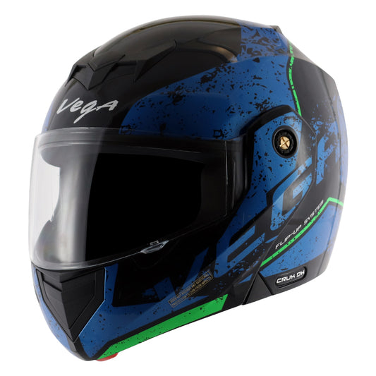 Vega Crux DX Victor Helmet - Black Blue